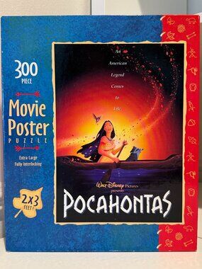 LARGE 90's Vintage Pocahontas Puzzle